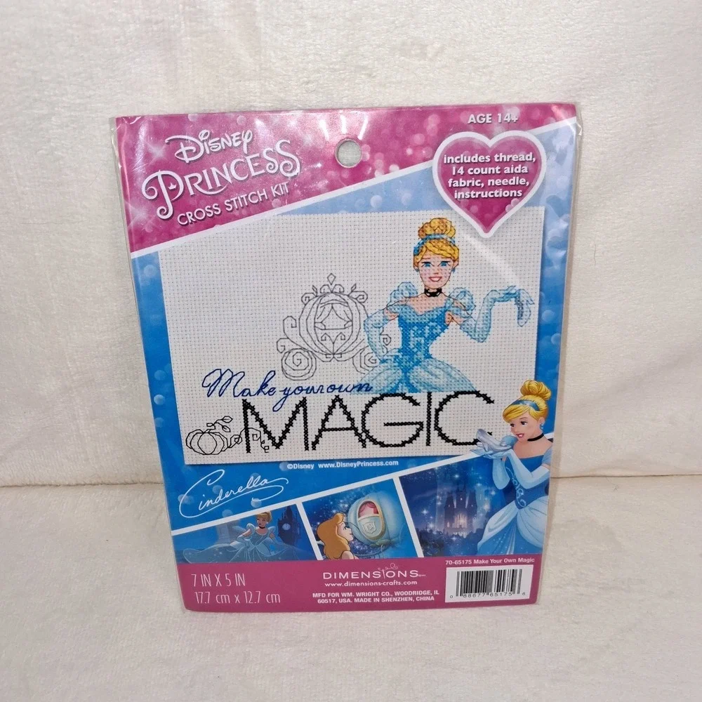 Dimensions Cross Stitch Kit Disney Princess Cinderella Make Your Own Magic